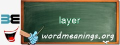 WordMeaning blackboard for layer